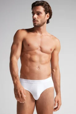 Slip pour homme en microfibre avec Élastique à logo