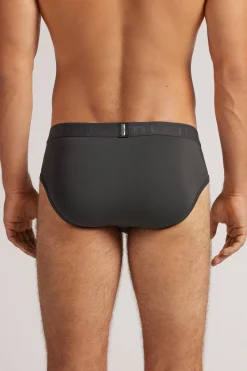 Slip pour homme en microfibre avec Élastique à logo