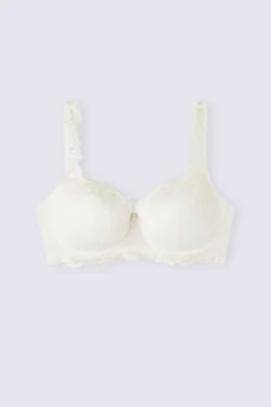 Soutien-gorge balconnet en dentelle florale