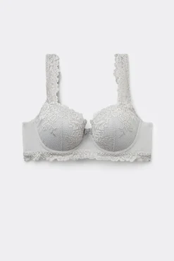 Soutien-gorge balconnet en dentelle florale