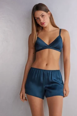 Soutien-gorge triangle sans armatures en soie EMMA