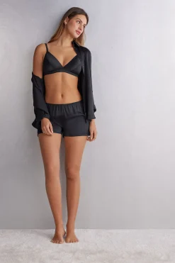 Soutien-gorge triangle sans armatures en soie EMMA