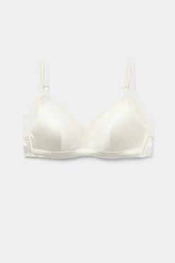 Soutien-gorge triangle sans armatures en soie TIZIANA