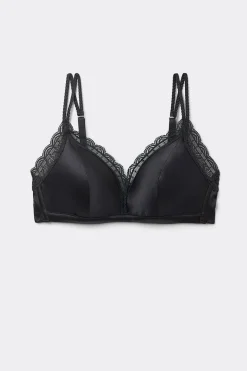 Soutien-gorge triangle sans armatures en soie TIZIANA