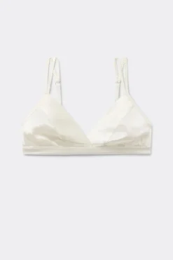 Soutien-gorge triangle sans armatures en soie EMMA