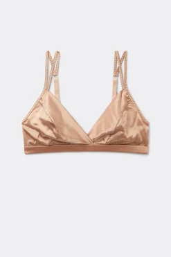 Soutien-gorge triangle sans armatures en soie EMMA