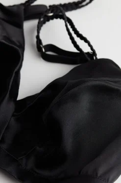 Soutien-gorge triangle sans armatures en soie EMMA