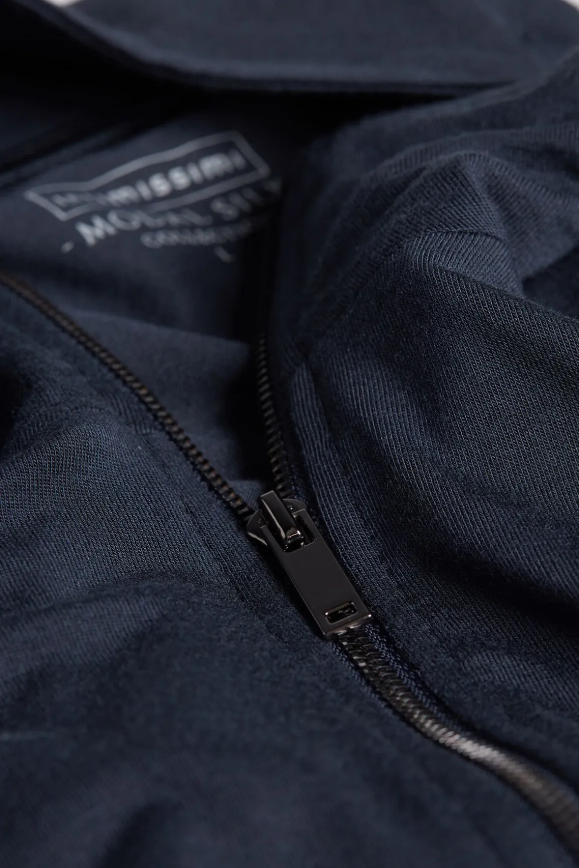 Sweat à Zip en Soie et Modal