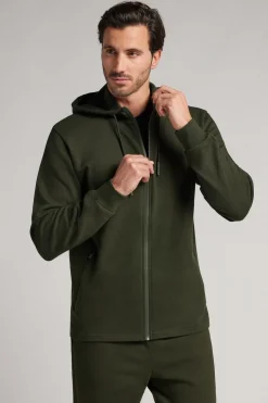 Sweat en coton zippÉ