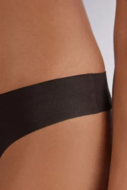 Tanga femme en coton sans coutures