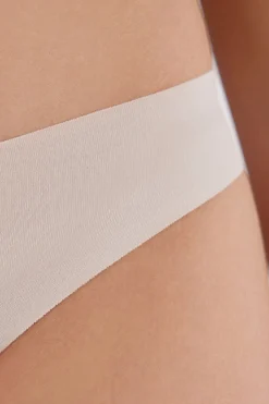 Tanga femme en coton sans coutures