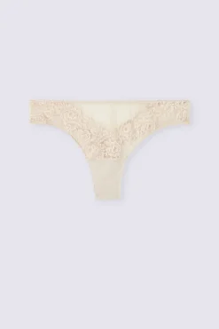Tanga femme en dentelle florale