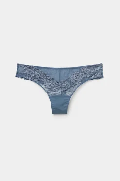 Tanga femme en dentelle florale