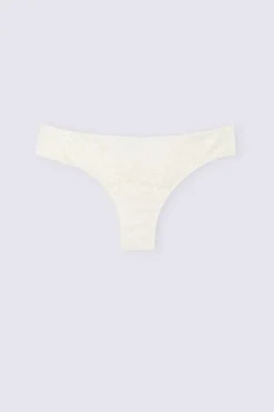 Tanga femme en dentelle florale