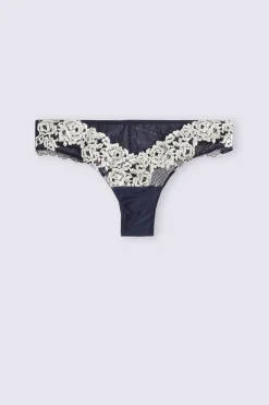 Tanga femme en dentelle florale