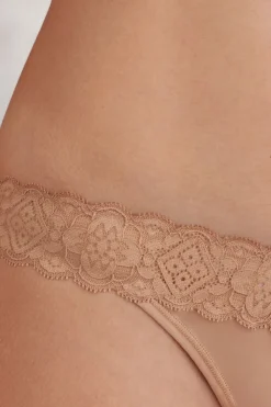 Tanga Style AnnÉes 80 en Dentelle et Microfibre