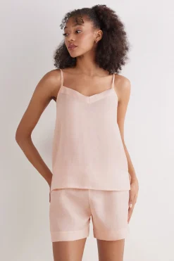 Top en toile de lin