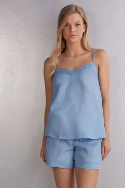 Top en toile de lin