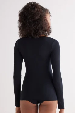 T-shirt à col bateau en coton THE SENSUAL COTTON