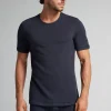 T-Shirt à Manches Courtes en Modal Cachemire
