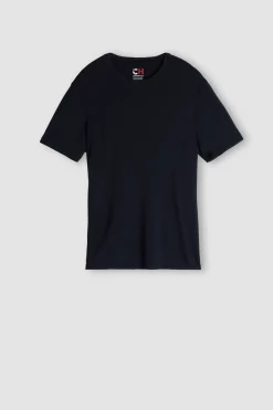 T-Shirt à Manches Courtes en Modal Cachemire