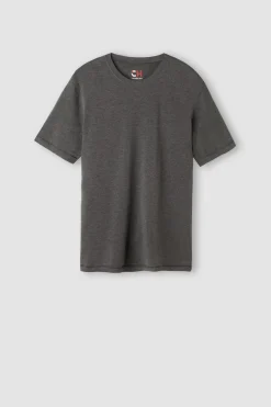 T-Shirt à Manches Courtes en Modal Cachemire