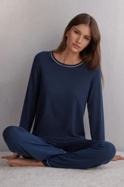 T-shirt à manches longues en modal