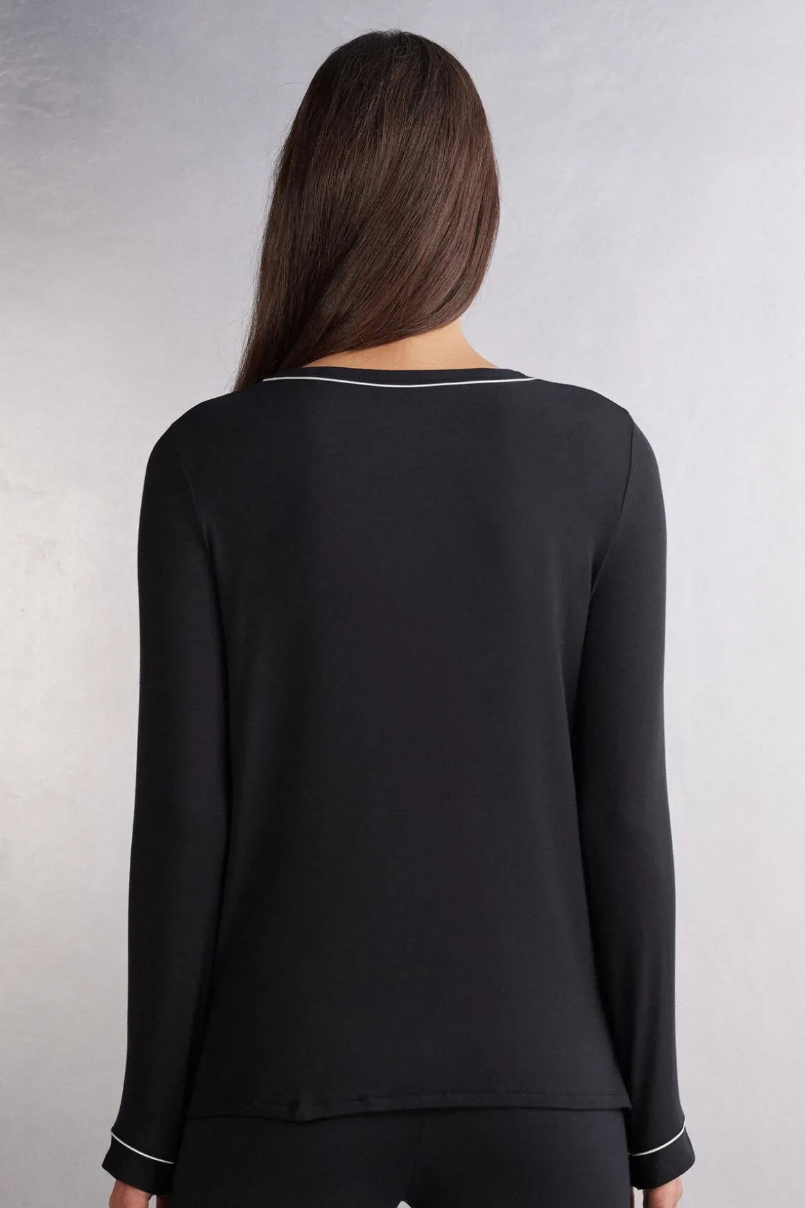T-shirt à manches longues en modal