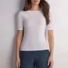 T-shirt col bateau en Fresh Bamboo