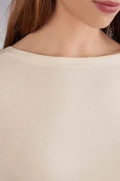 T-shirt col bateau en Fresh Bamboo
