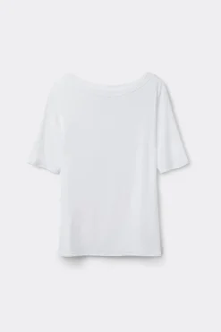 T-shirt col bateau en Fresh Bamboo
