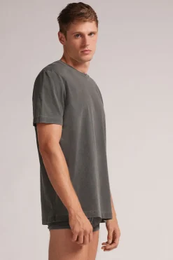 T-shirt en Coton Washed Collection