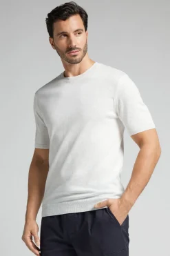 T-shirt en maille de coton flammÉ