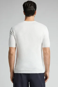 T-shirt en maille de coton flammÉ