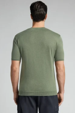T-shirt en maille de coton flammÉ