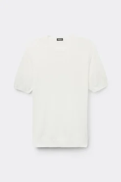 T-shirt en maille de coton flammÉ