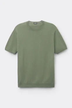 T-shirt en maille de coton flammÉ