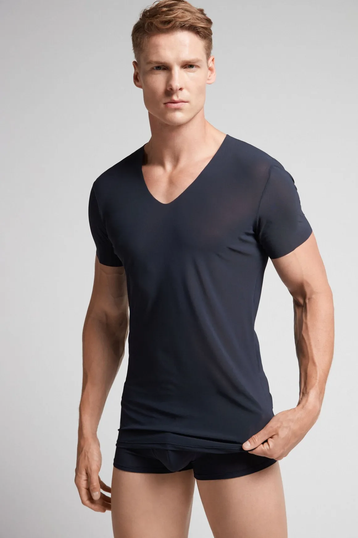 T-Shirt en Micro-RÉsille Sans Ourlet
