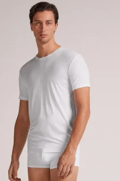 T-shirt en modal et soie