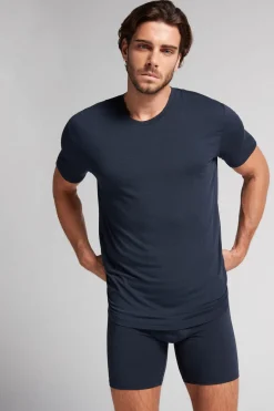 T-shirt en modal et soie