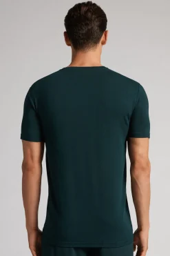 T-shirt en modal et soie