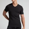 T-shirt homme col en V en coton Superior ÉlasticisÉ