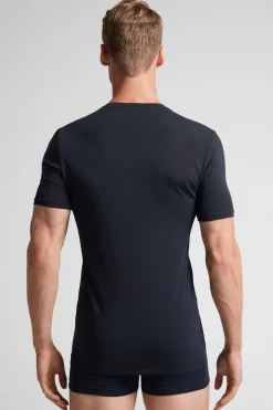 T-shirt homme col en V en coton Superior ÉlasticisÉ