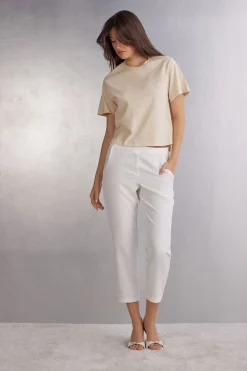 T-shirt manches courtes boxy en coton