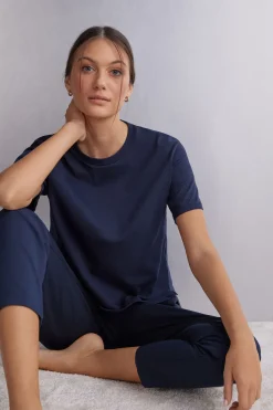 T-shirt manches courtes boxy en coton