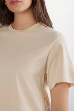 T-shirt manches courtes boxy en coton