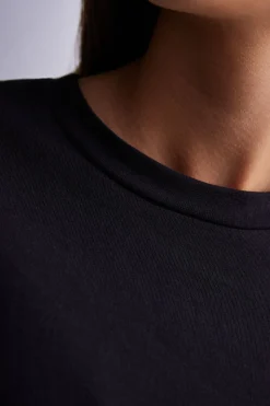 T-shirt manches courtes boxy en coton