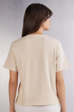 T-shirt manches courtes boxy en coton