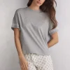 T-shirt manches courtes en coton Superior DUSTY FLOWER