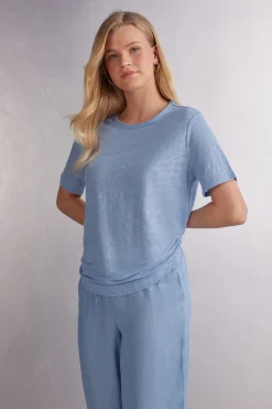 T-shirt manches courtes en lin